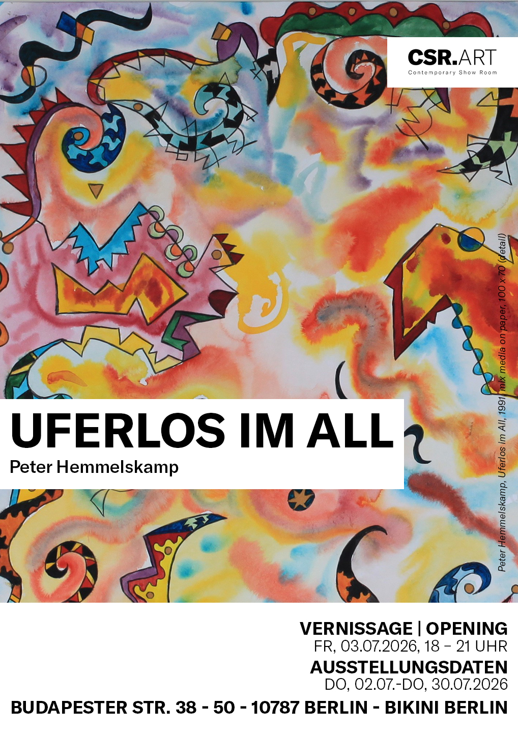Einladung zur Vernissage und Ausstellung mit Lars Szerwinski und Stephanie